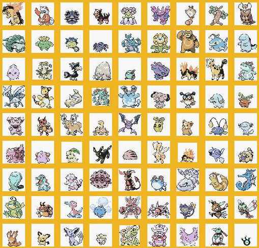 Alguns dos Pokémon de Johto